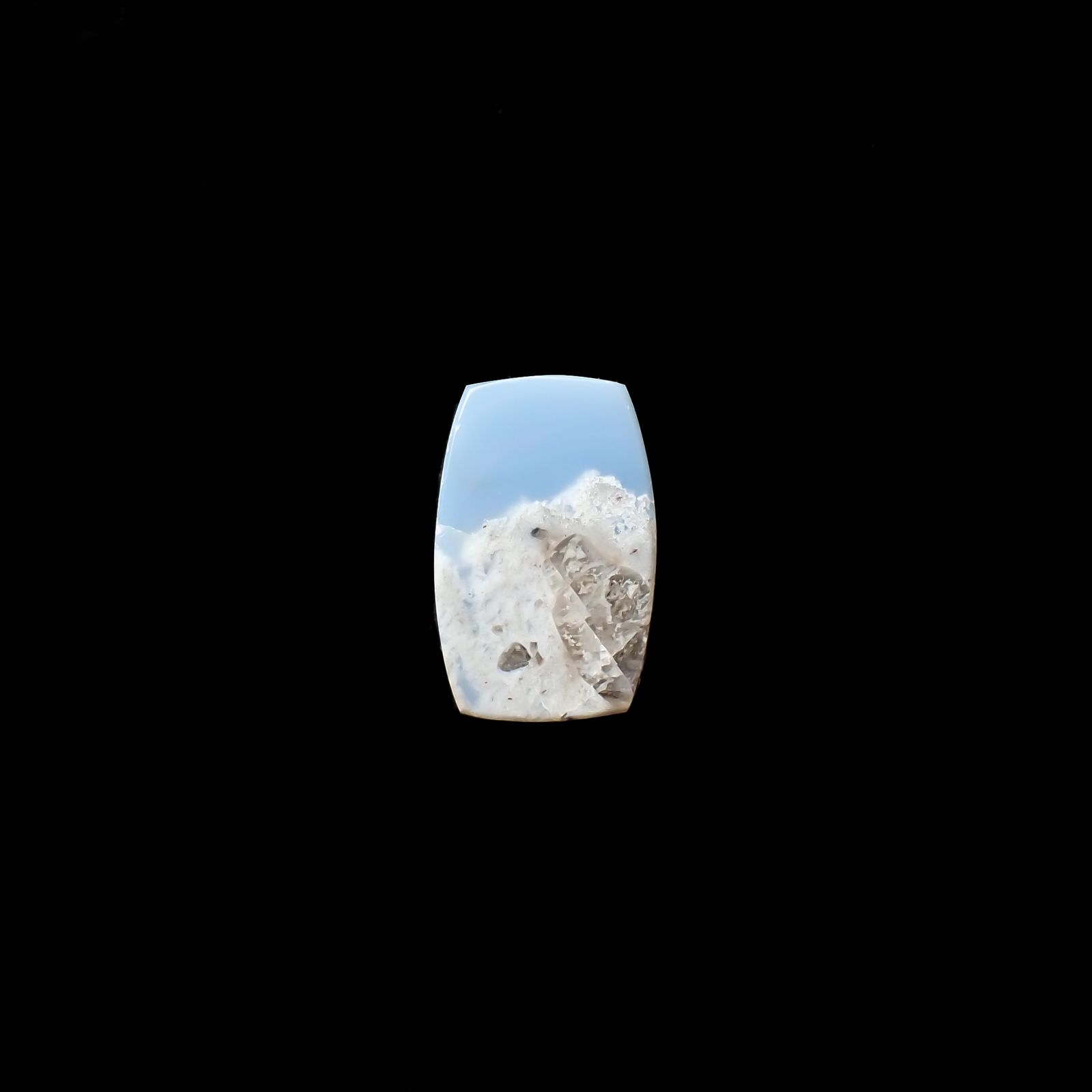 マトリックスブルーオパール アメリカ・オレゴン州産 3.82ct[240125728]13.2x8.3mm前後