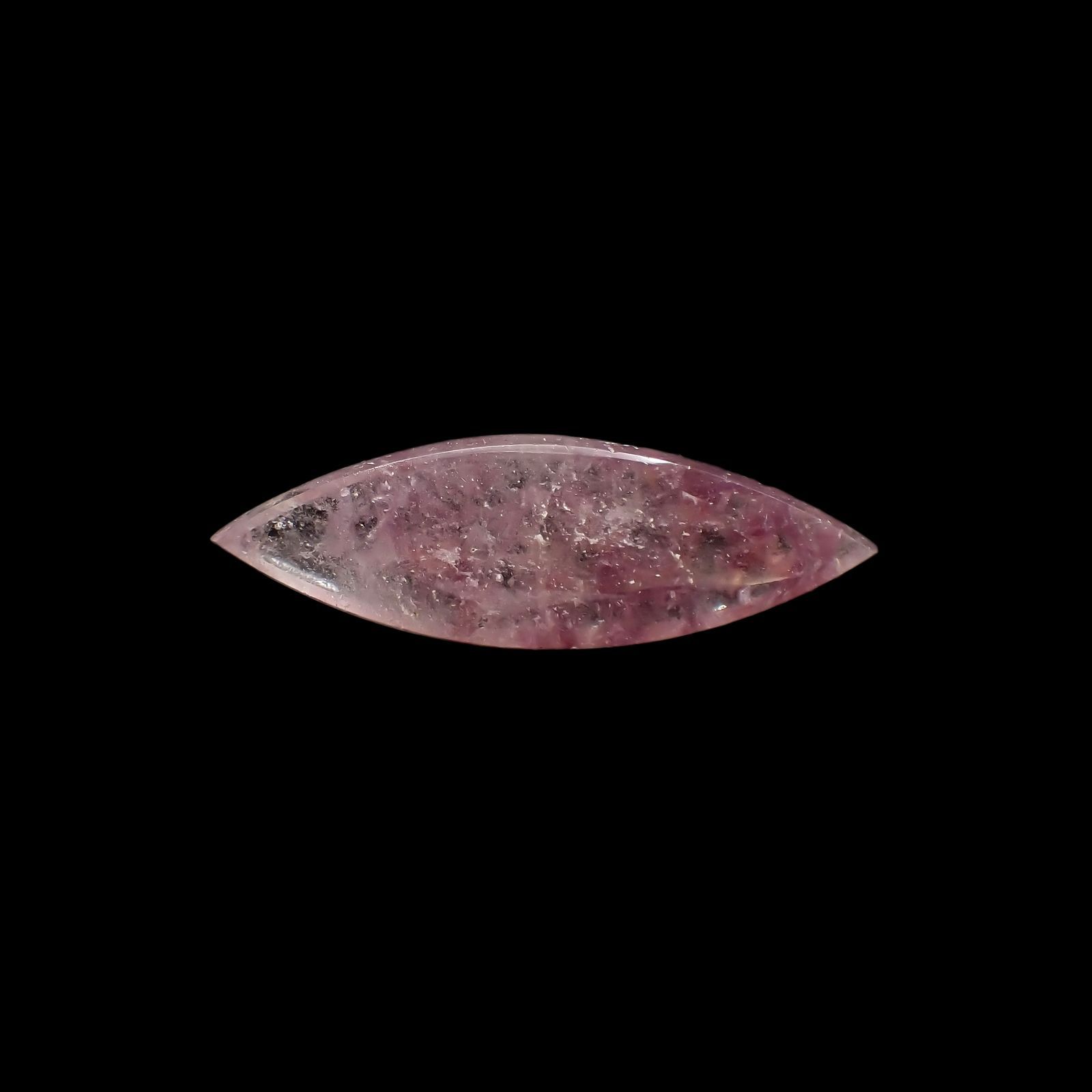 レピドライトインクォーツ ブラジル・ミナスジェライス州産 20.42ct[220917758]41.8x13.4mm前後