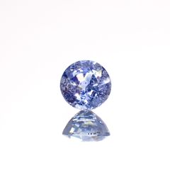 アイスブルーサファイア(宝石名サファイア)スリランカ/マダガスカル産 0.46ct 識別済[220515970]4.4x4.3mm前後