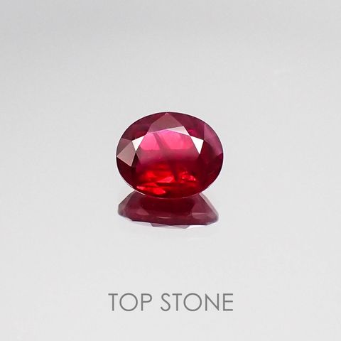 ピジョンブラッド ルビー ミャンマー産 ルース GRS鑑別書付 1.13ct[20073771]6.9×5.8mm前後