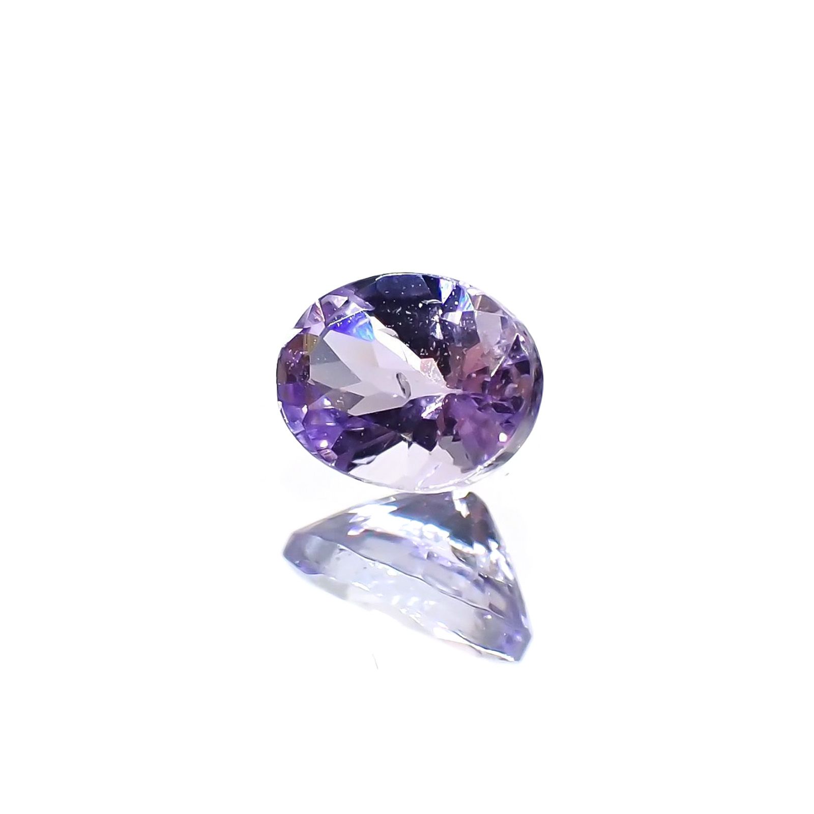 バイオレットゾイサイト(宝石名バイオレット・ゾイサイト)タンザニア産 識別済 0.36ct / 4.9x3.8mm前後 [220114946]