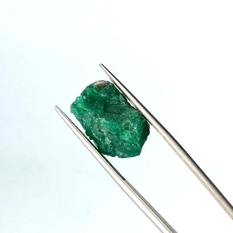 エメラルド 原石 コロンビア・ムゾー鉱山産 9.26ct[220515783]15.3x12 