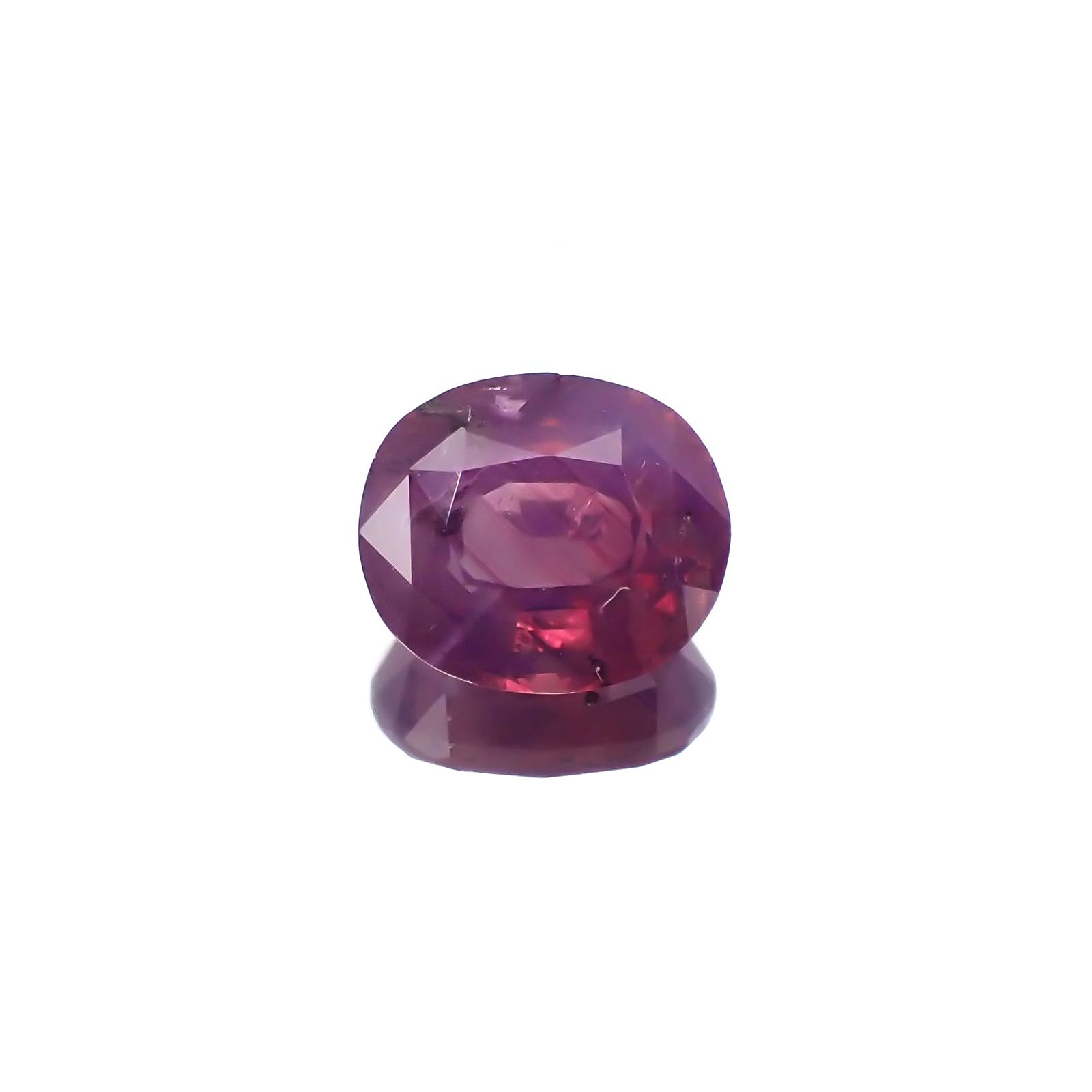 パープルサファイア(宝石名バイオレット・サファイア) カシミール地方産 2.870ct ソ付(彩珠)[210310232]9.1×7.9mm前後
