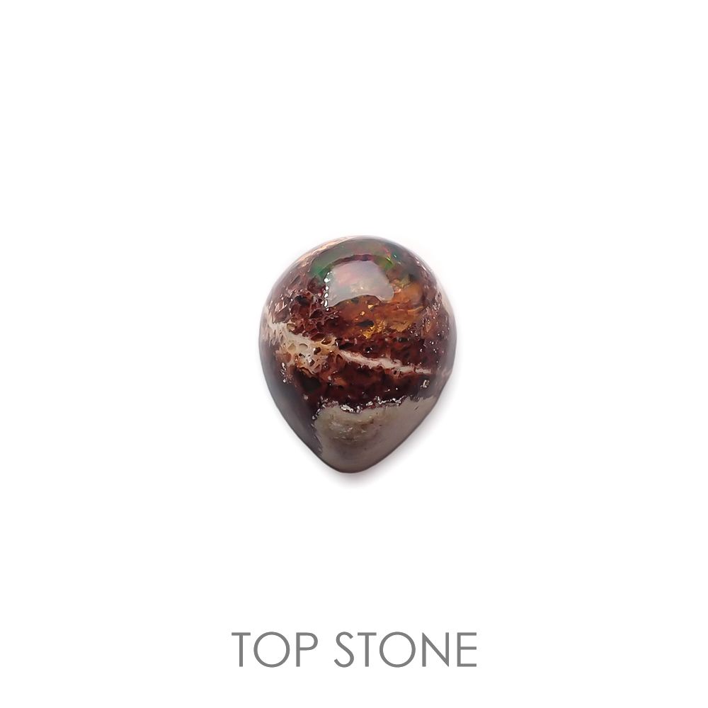 カンテラオパール  メキシコ産 5.16ct[220717199]13.3x11.2mm前後