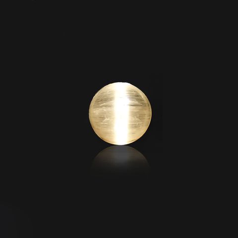 ベリルキャッツアイ(宝石名ベリル・キャッツアイ)ブラジル産 4.55ct 識別済[230522205]10.1x10.1mm前後