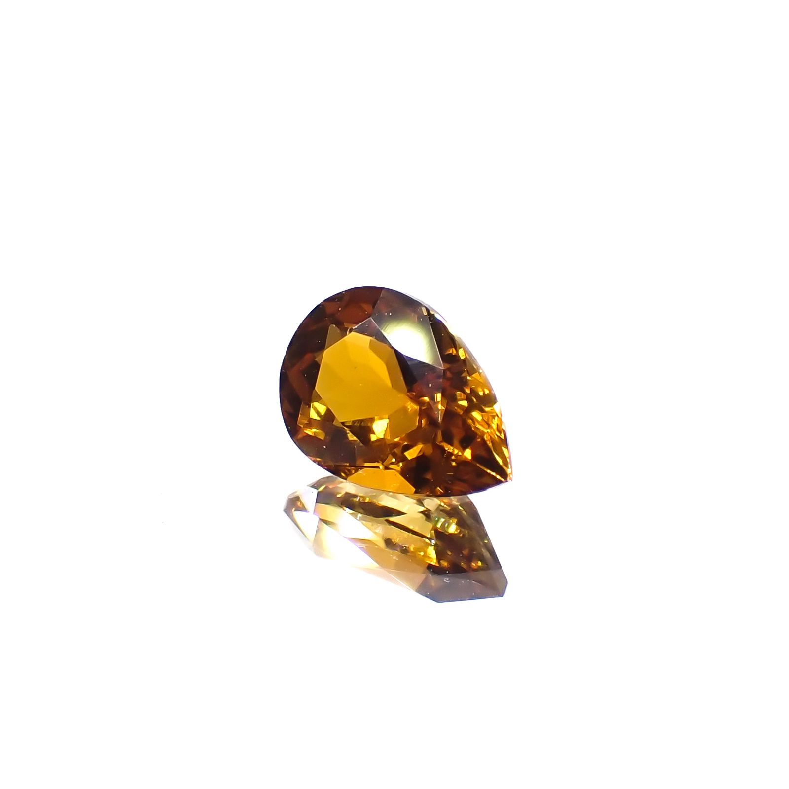 ゴールデントルマリン モザンビーク/コンゴ産 1.12ct[231225198]8.3x5.7mm前後