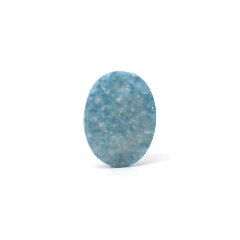 パライバクォーツ ブラジル産 24.76ct / 24.6x18.7mm前後 [260632502]