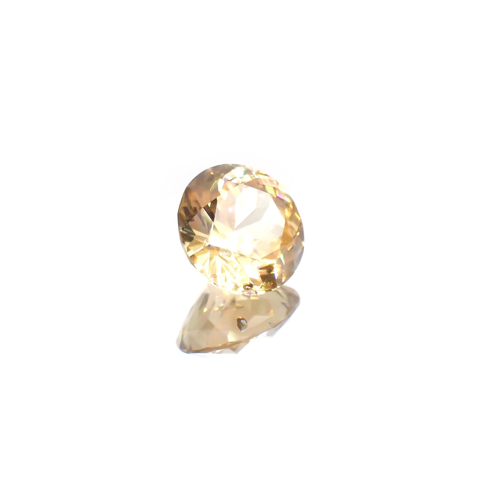 イエロージルコン(宝石名ジルコン)スリランカ/カンボジア産 2.39ct 識別済[220114831]7.7x7.7mm前後