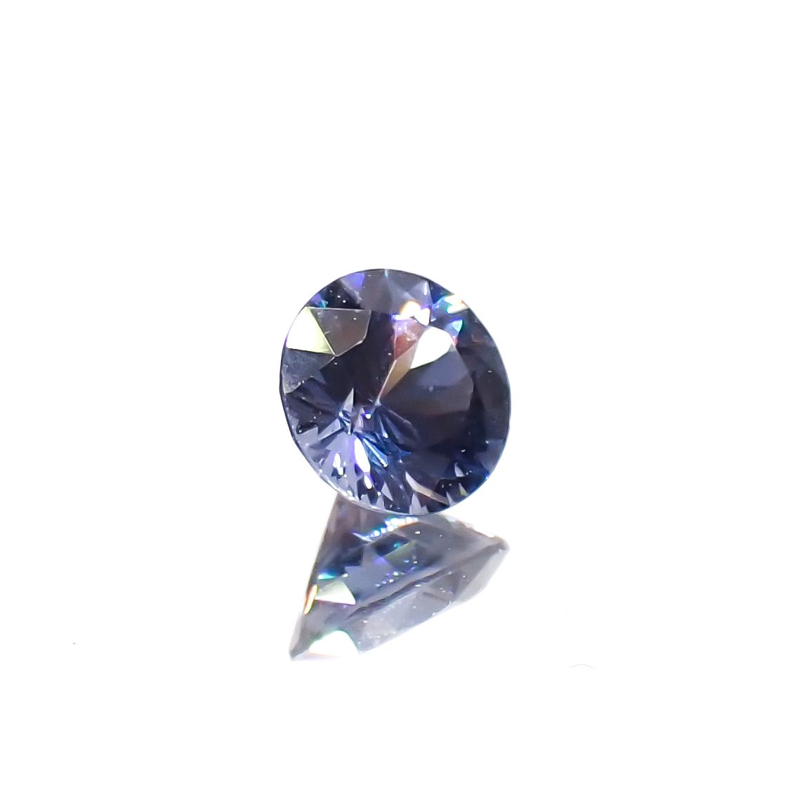 グレイッシュブルースピネル(宝石名スピネル)ビルマ/マダガスカル産 0.26ct[230722672]3.9x3.9mm前後