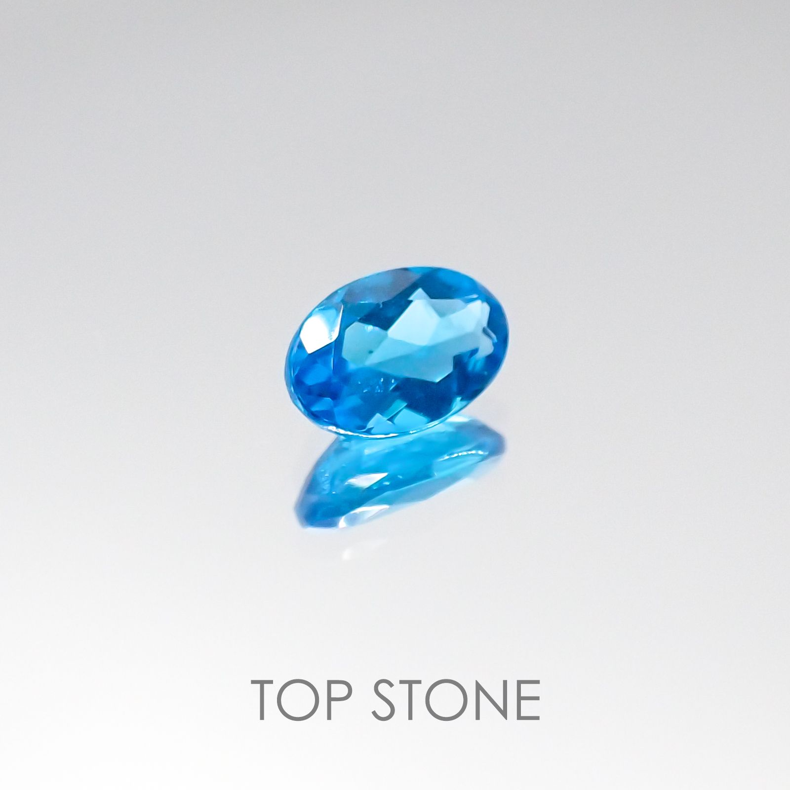 ネオンブルーアパタイト(宝石名アパタイト) ブラジル産 0.46ct 識別済[20095967]6.1×4mm前後