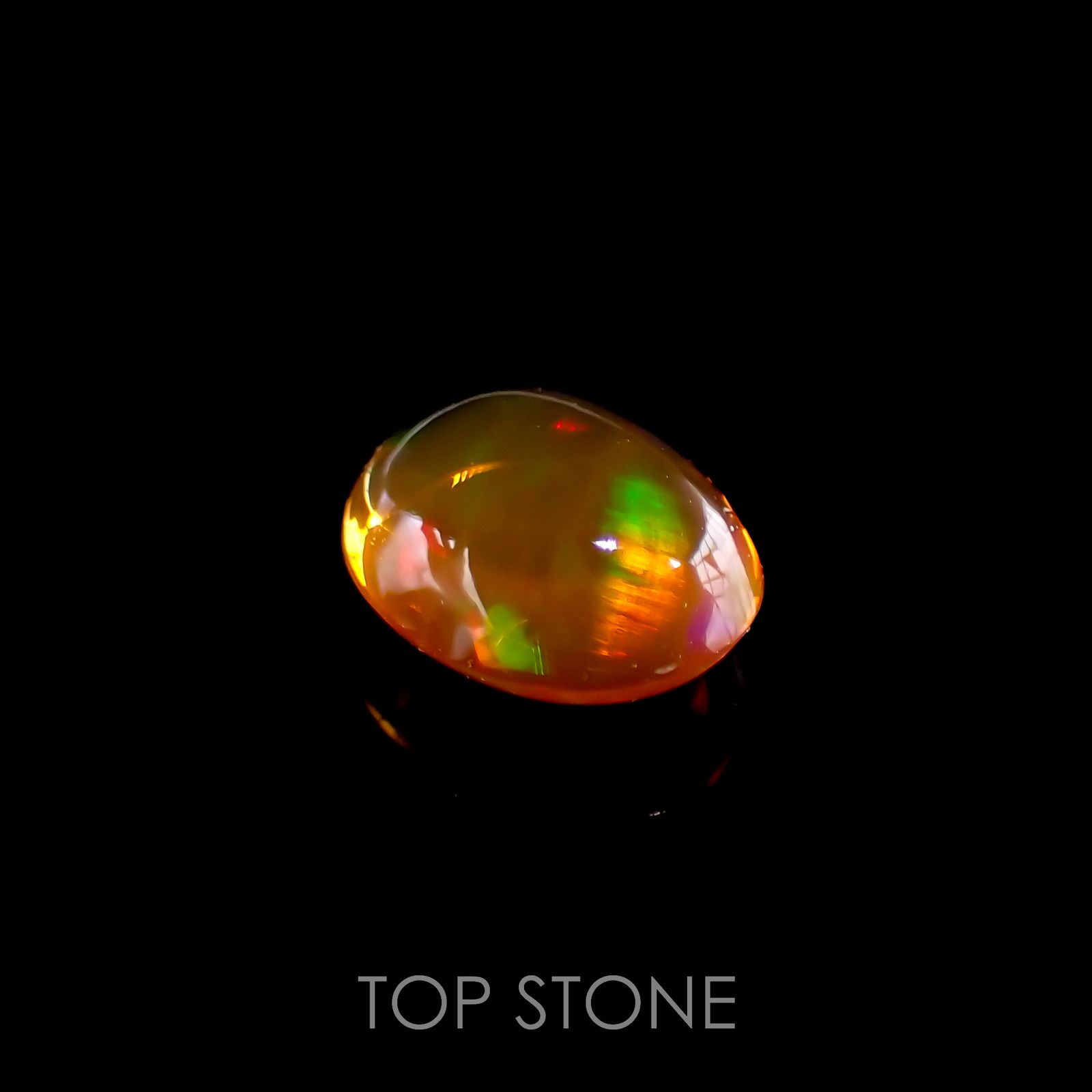 ファイヤーオパール メキシコ産 0.36ct[220917621]5.7x4.4mm前後 | TOP STONE(トップストーン)