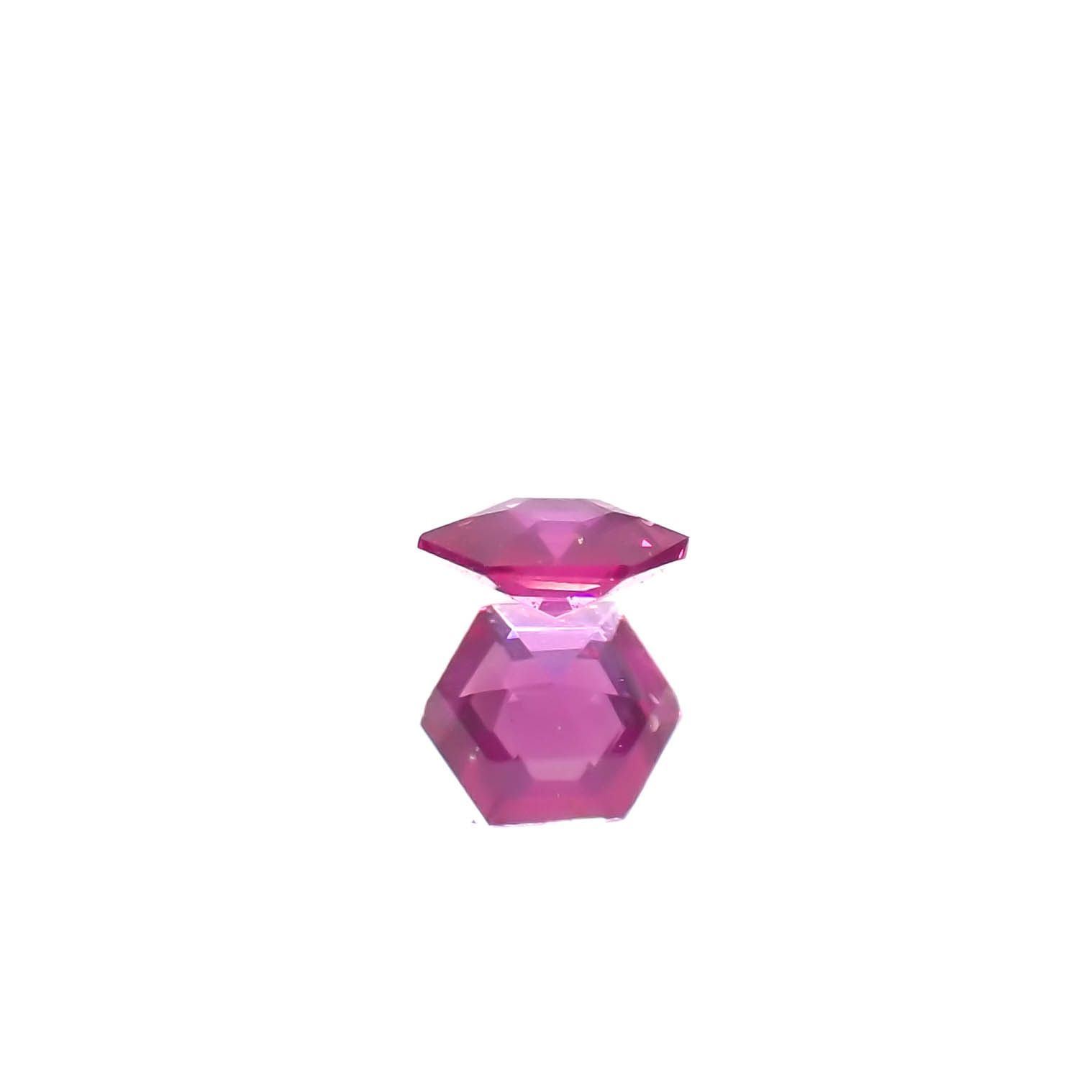 ◇ヘキサゴンカット◇ルビー 非加熱 モザンビーク産 0.11ct[240427102]3x3mm前後