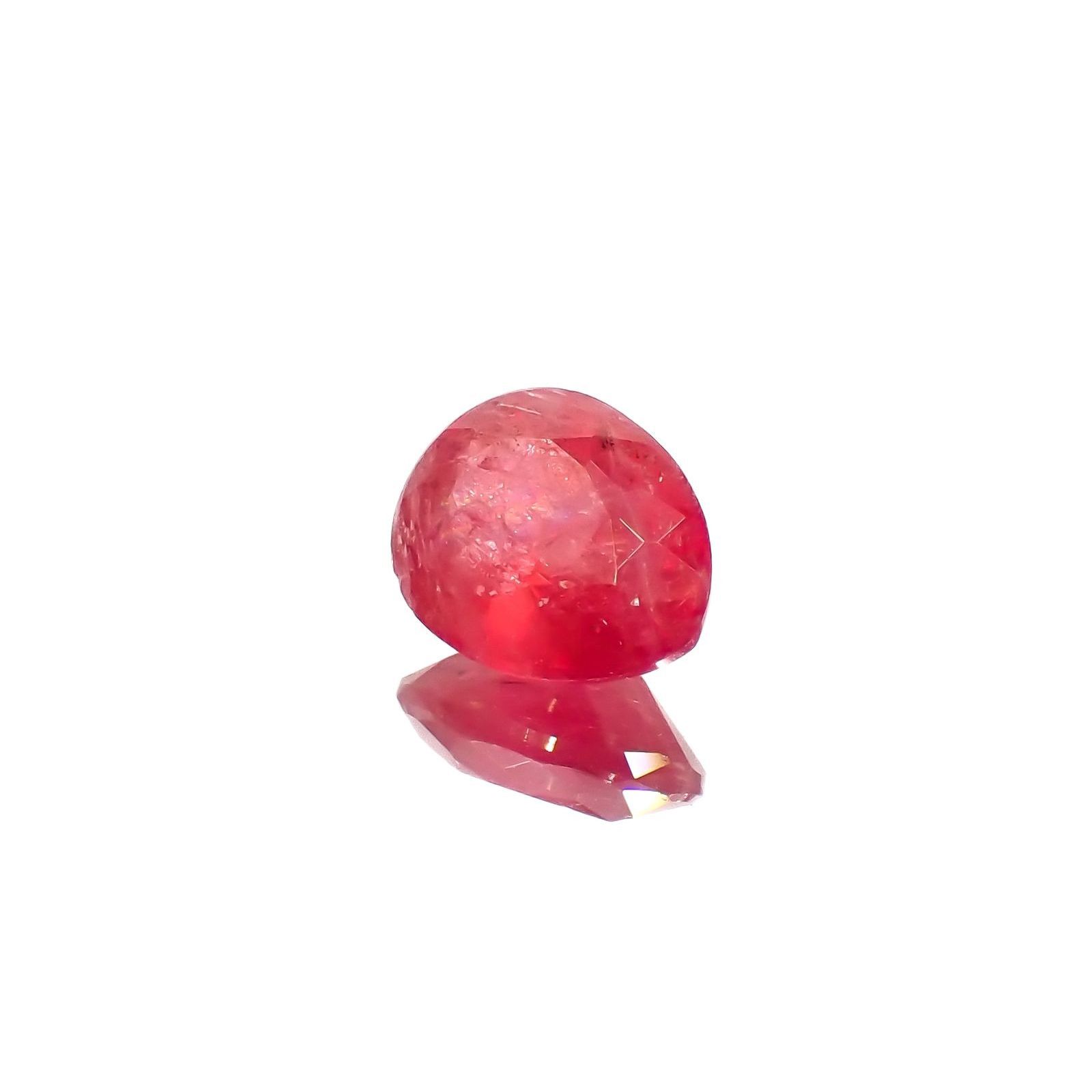 ロードナイト(宝石名ロードナイト)ブラジル産 識別済 1.31ct / 7.6x6.1mm前後 [220616717]