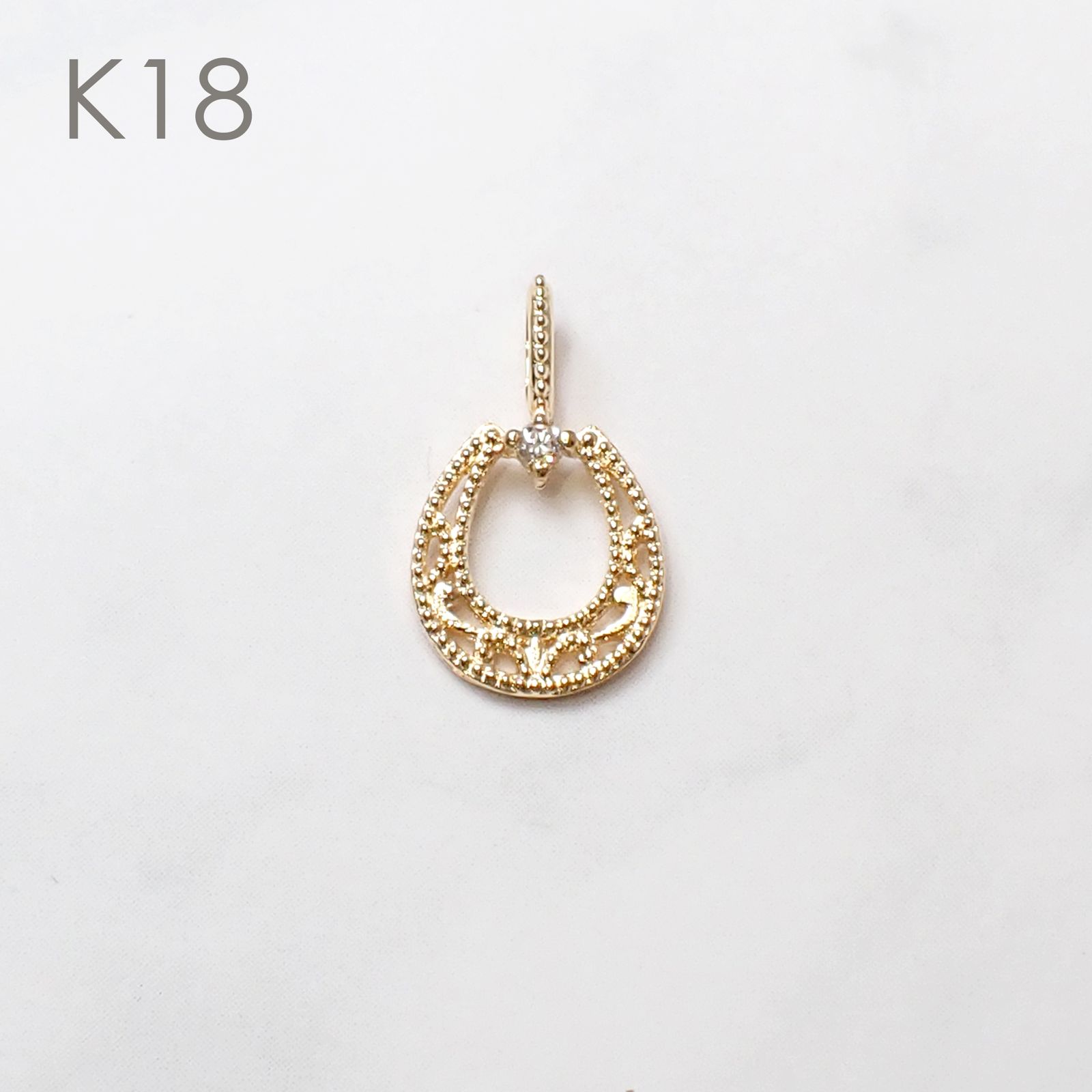 ◇K18/K10 Beata（ビィータ）◇馬蹄 [ラッキーチャーム/ペンダントトップ※チェーン別売り]