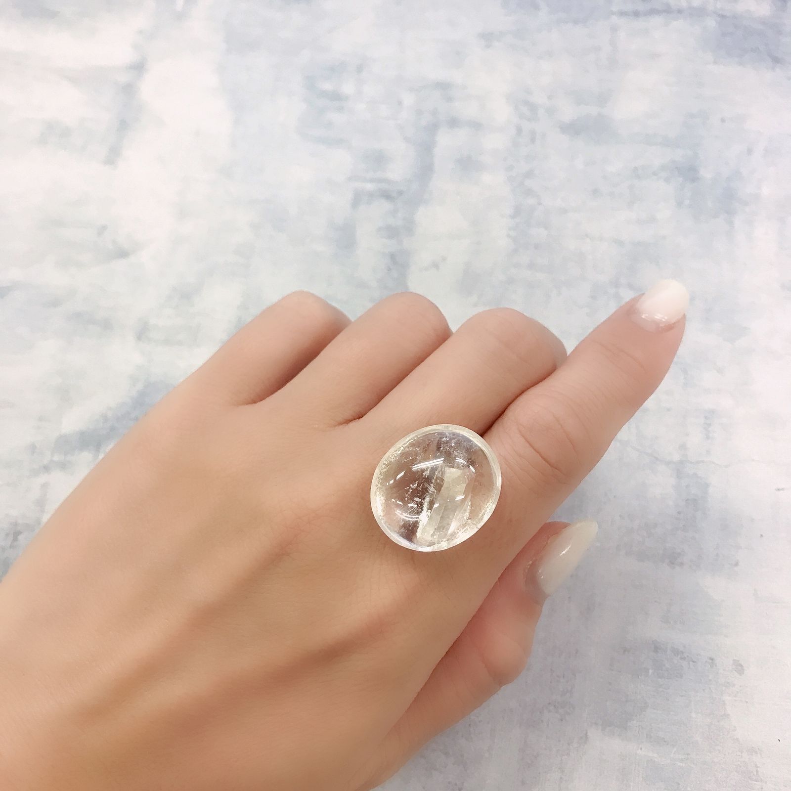 マニフェストインクォーツ ブラジル産 31.59ct [220716788]22.2x19.1mm前後