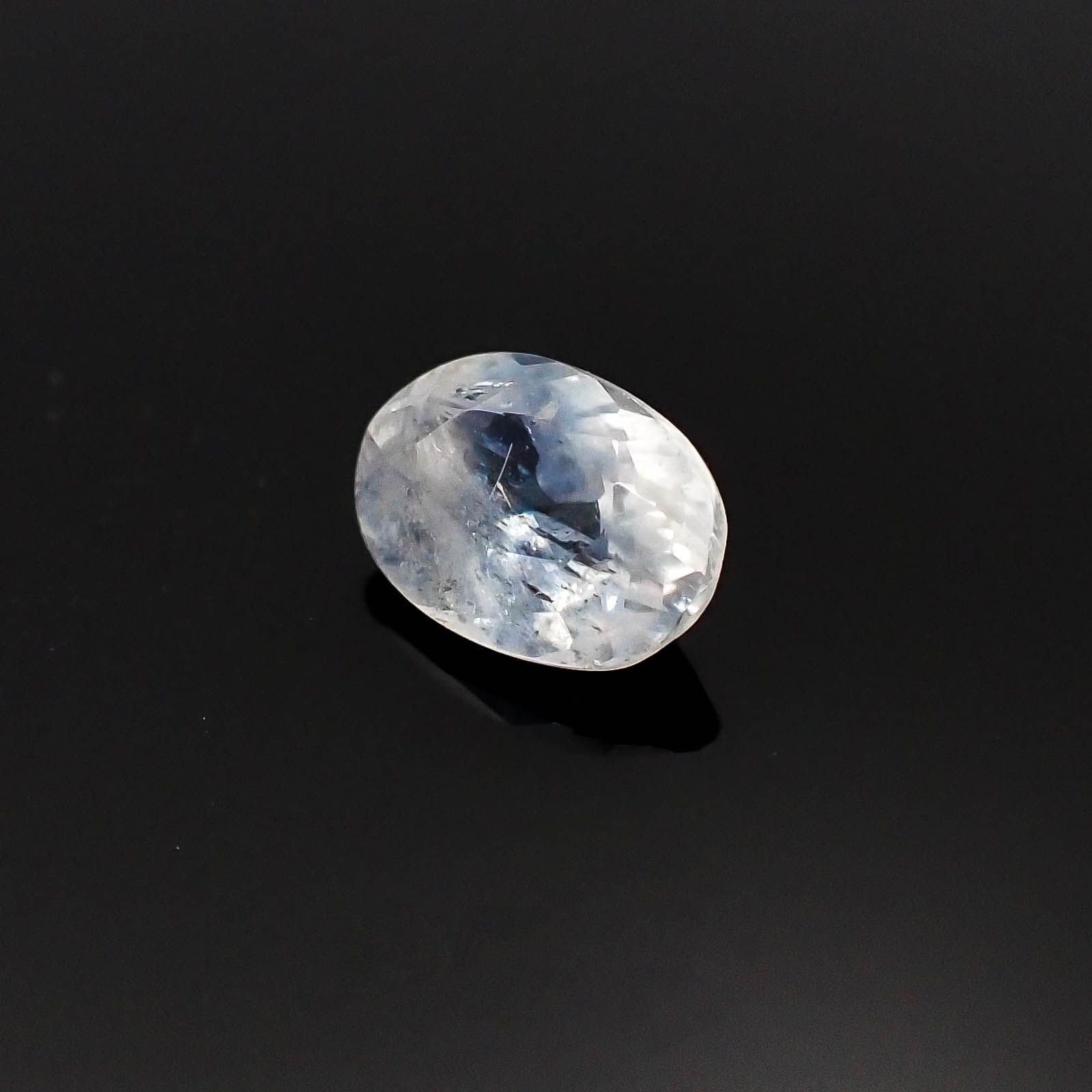 ユークレース(宝石名ユークレース) ブラジル産 0.580ct ソ付(彩珠)[20094506]6.5×4.4mm前後