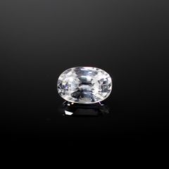 カラーレスジルコン(宝石名ジルコン)スリランカ/カンボジア産 0.80ct 識別済[240928896]6.1x4.1mm前後