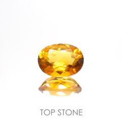 ゴールデンベリル(宝石名ゴールデン・ベリル)ブラジル産 1.24ct 識別済[220114225]8.1x6.2mm前後