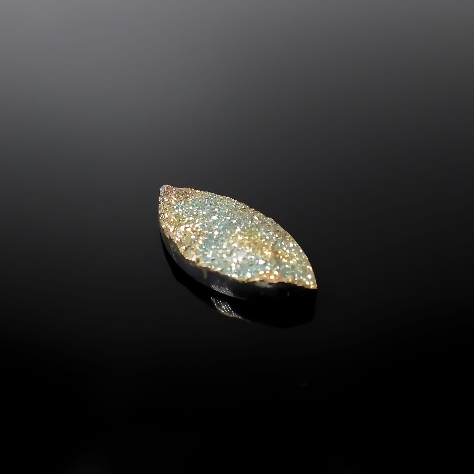 レインボーパイライト 原石 ロシア産 21.96ct[240326435]33.3x17.1mm前後