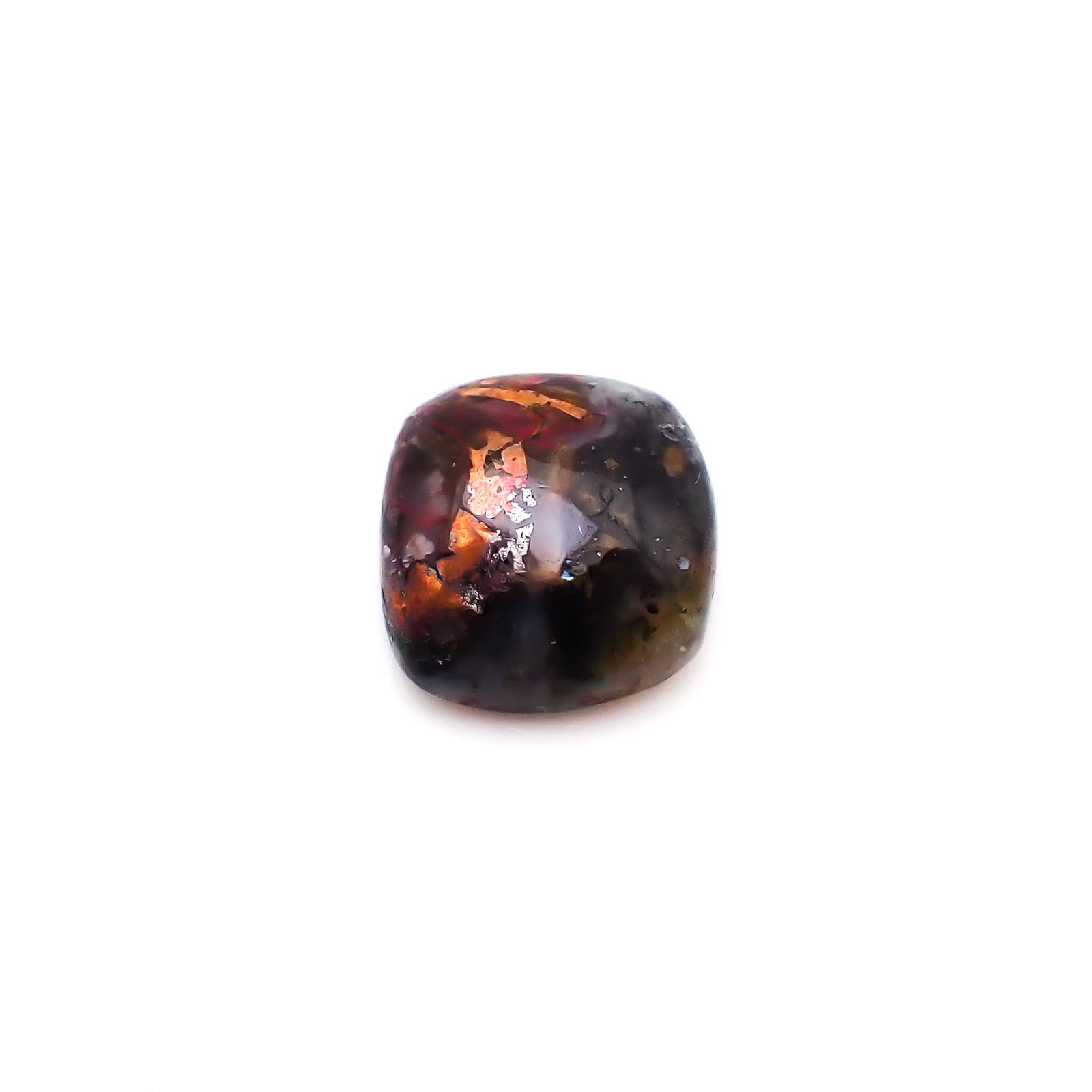 コッパークリソコラインカルセドニー インドネシア産 8.51ct / 12.7x12.5mm前後 [260932799]