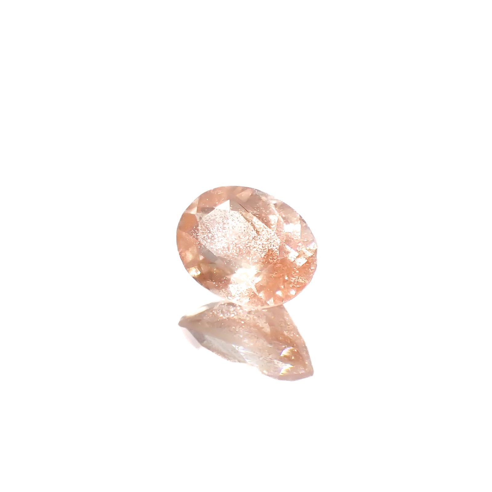 オレゴンサンストーン アメリカ・オレゴン州産 0.71ct[240628210]6.9x4.9mm前後