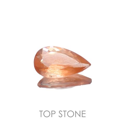 サンストーンスキャポライト(宝石名シーン・スキャポライト)タンザニア産 1.23ct 識別済[221219272]10.7x6.2mm前後