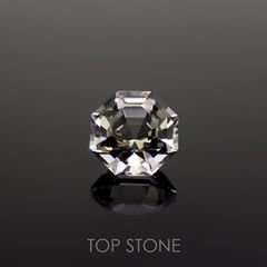 ◇オクタゴンカット◇レムリアンシードクリスタル(保証シール付き) ブラジル産 0.82ct[221018284]5.9x5.9mm前後