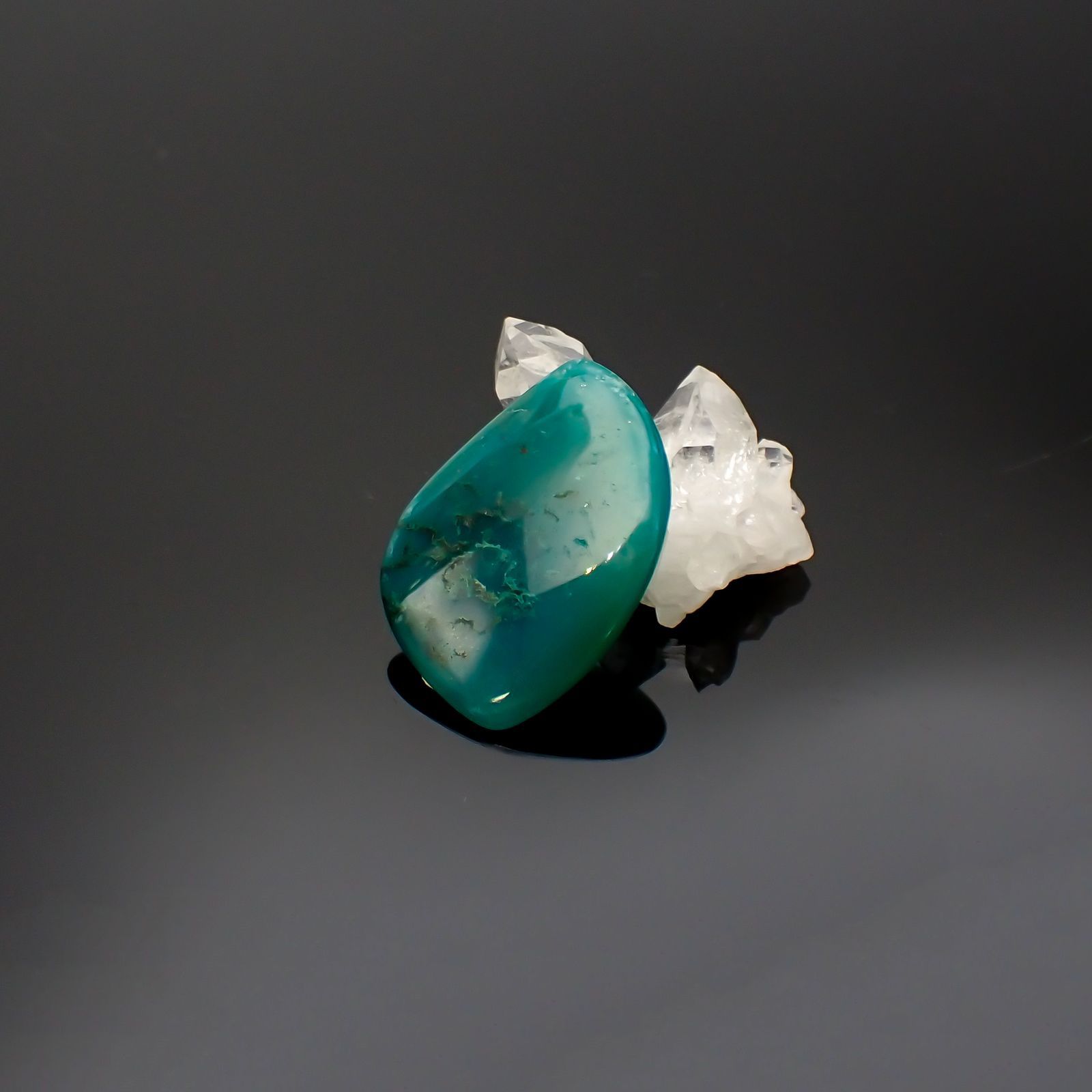 ◇フリーフォーム◇ジェムシリカ ペルー産 12.99ct[220717185]24.9x18.4mm前後
