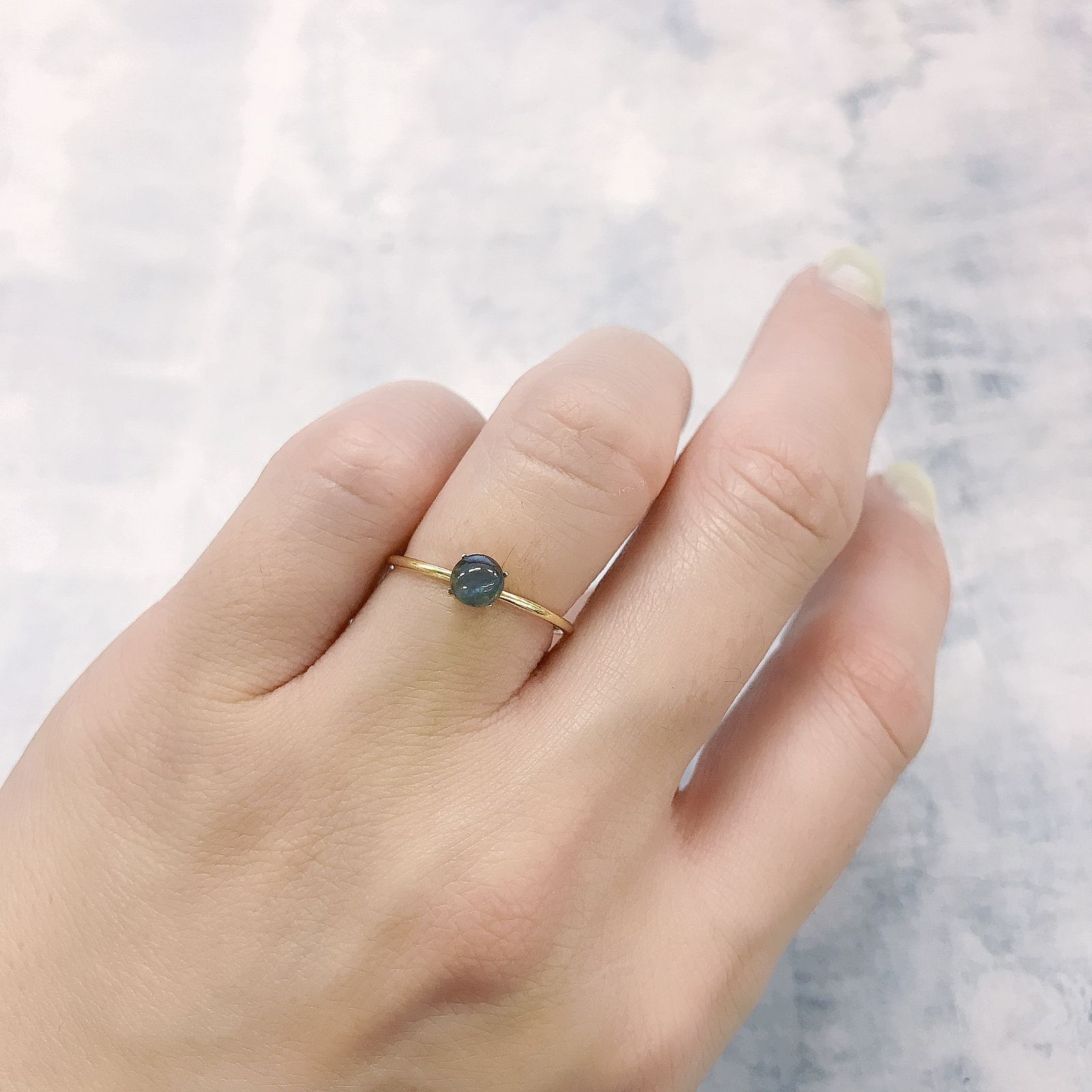 アレキサンドライトキャッツアイ インド産 0.42ct[220114063]4.5x4.5mm前後