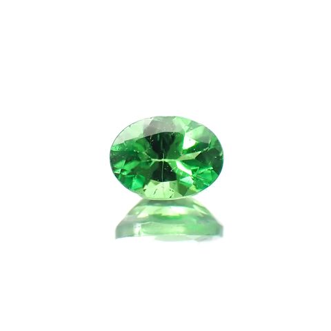 ツァボライト(宝石名ガーネット)タンザニア産 0.23ct 識別済[251018726]4.2x3.1mm前後