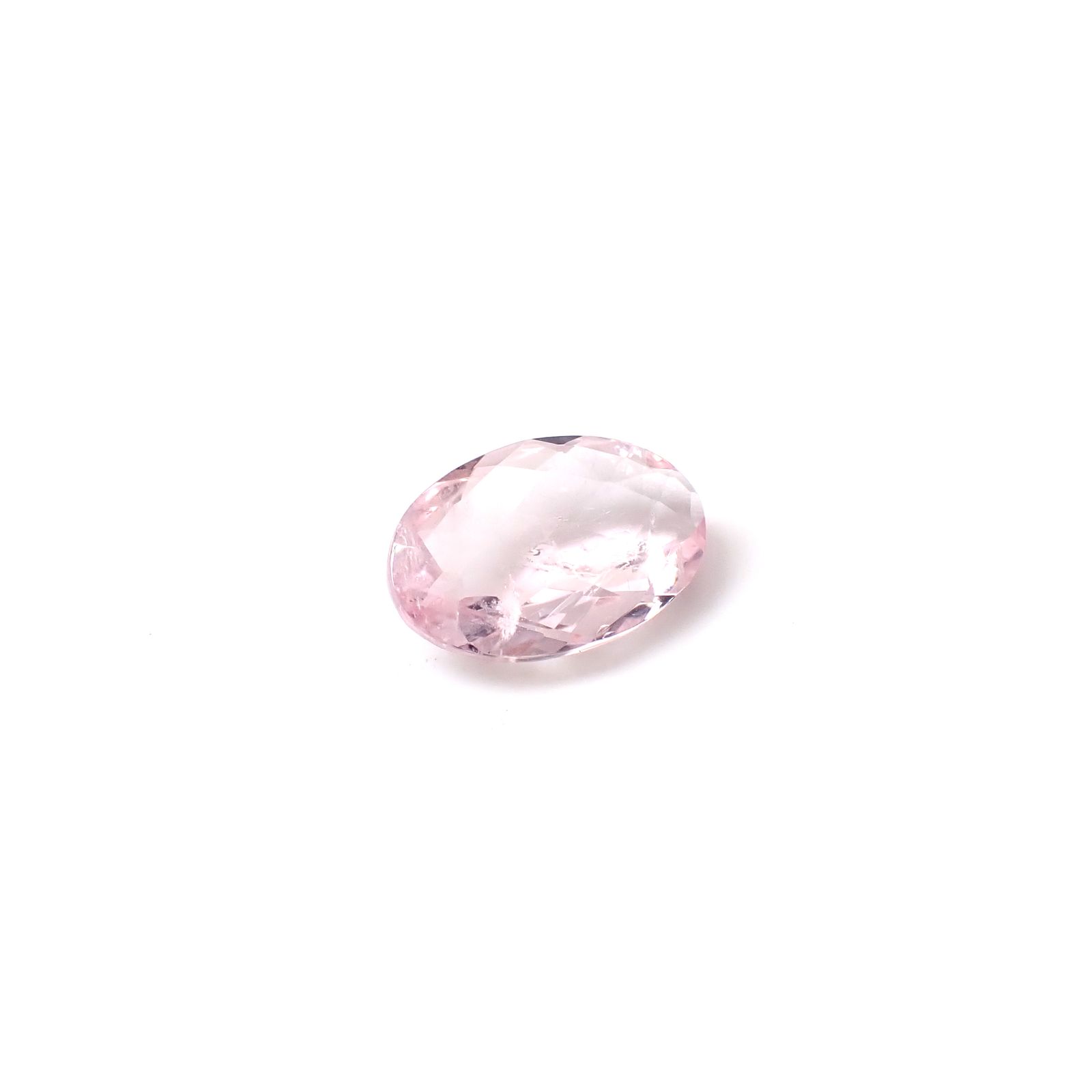 ◇チェッカーカット◇モルガナイト ブラジル産 3.93ct [250730870]13.9x9.2mm前後