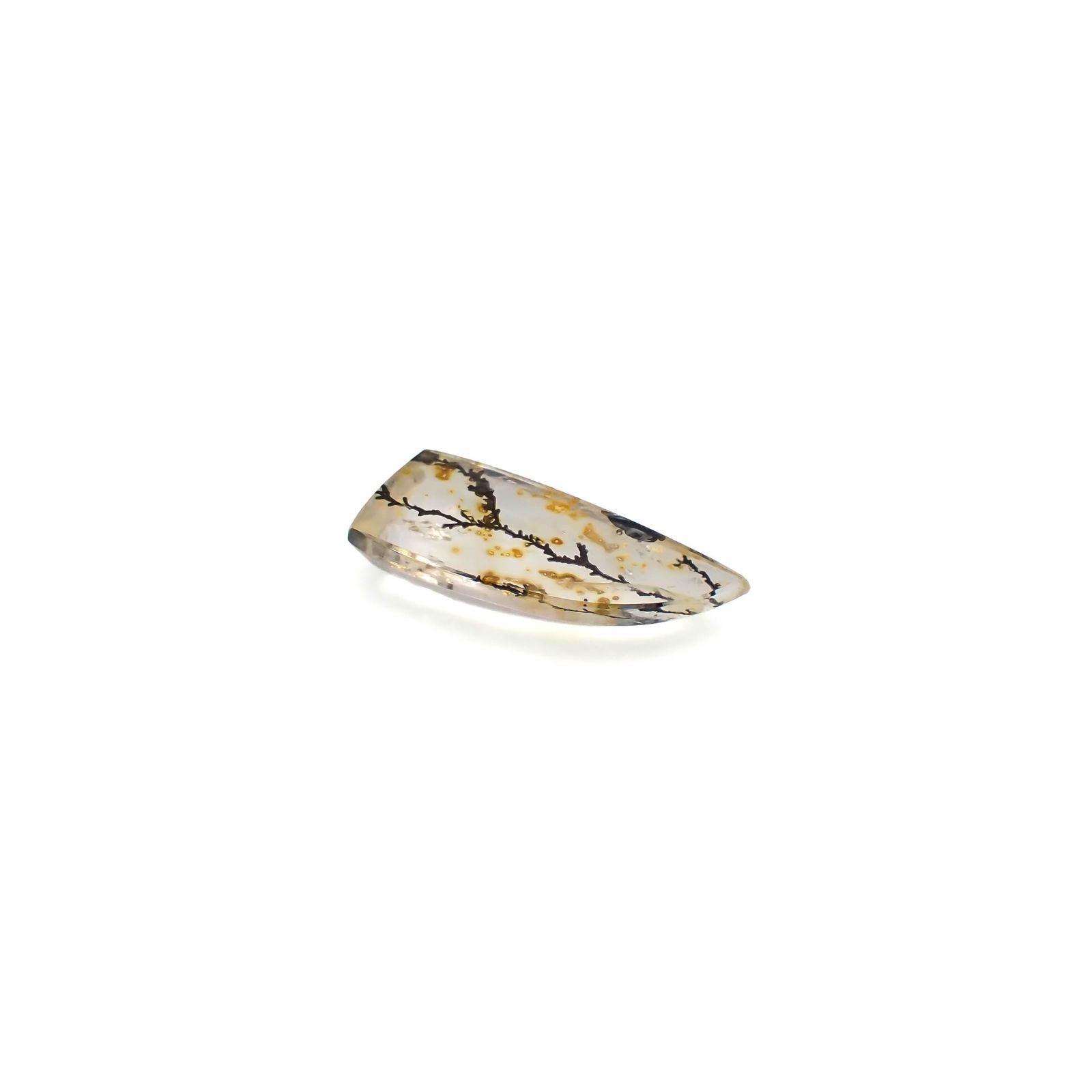 ◇カスタムカット◇デンドリチッククォーツ ブラジル産 3.35ct[230622442]16.6x6.8mm前後