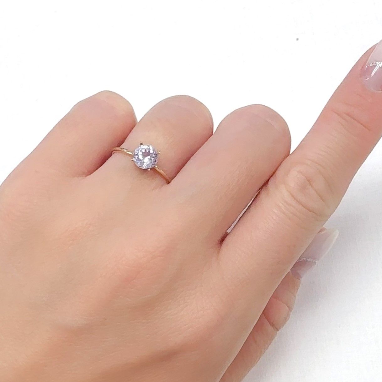 クンツァイト アフガニスタン産 1.09ct[231224779]6.1x6.1mm前後