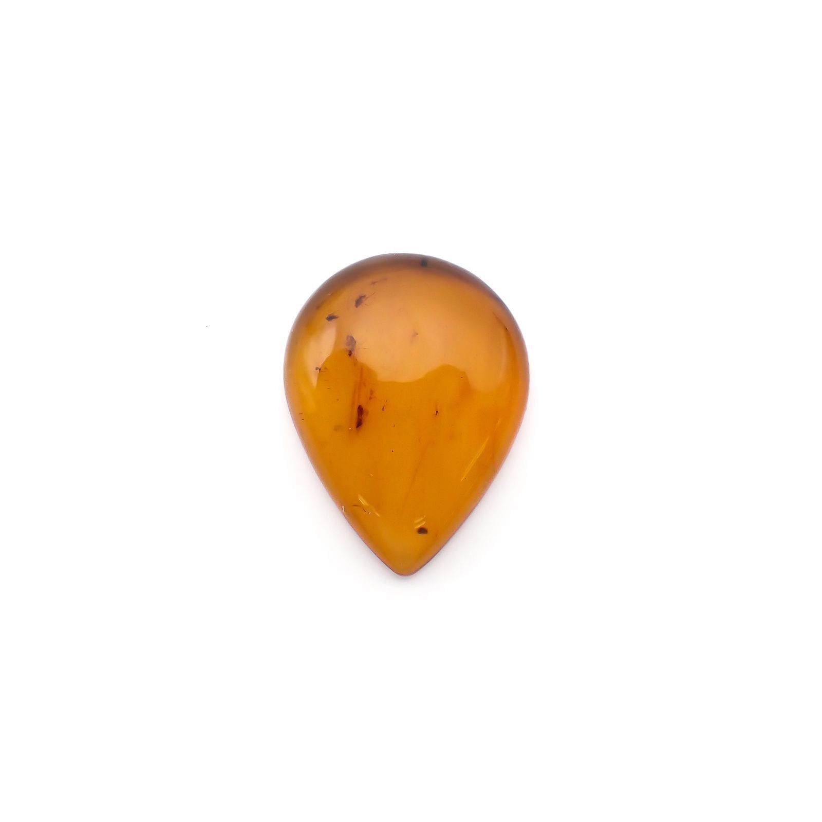 琥珀　① Zhengjia Jewelry]フラワーアンバートップゴールド透明フラワー