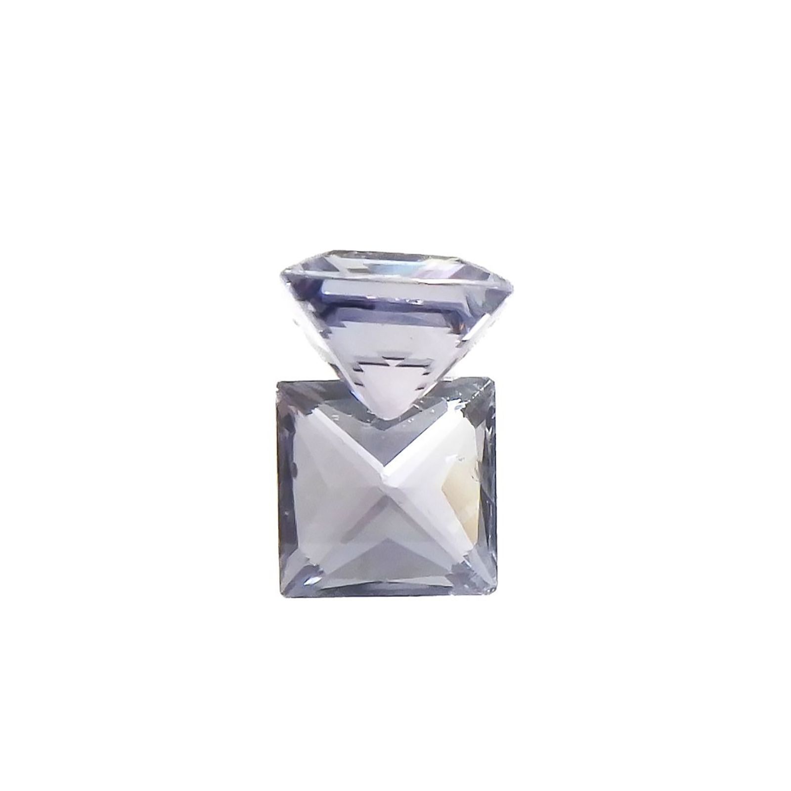 ◇プリンセスカット◇ラベンダーサファイア(宝石名サファイア)東アフリカ産 0.22ct 識別済[250817371]3.3x3.2mm前後