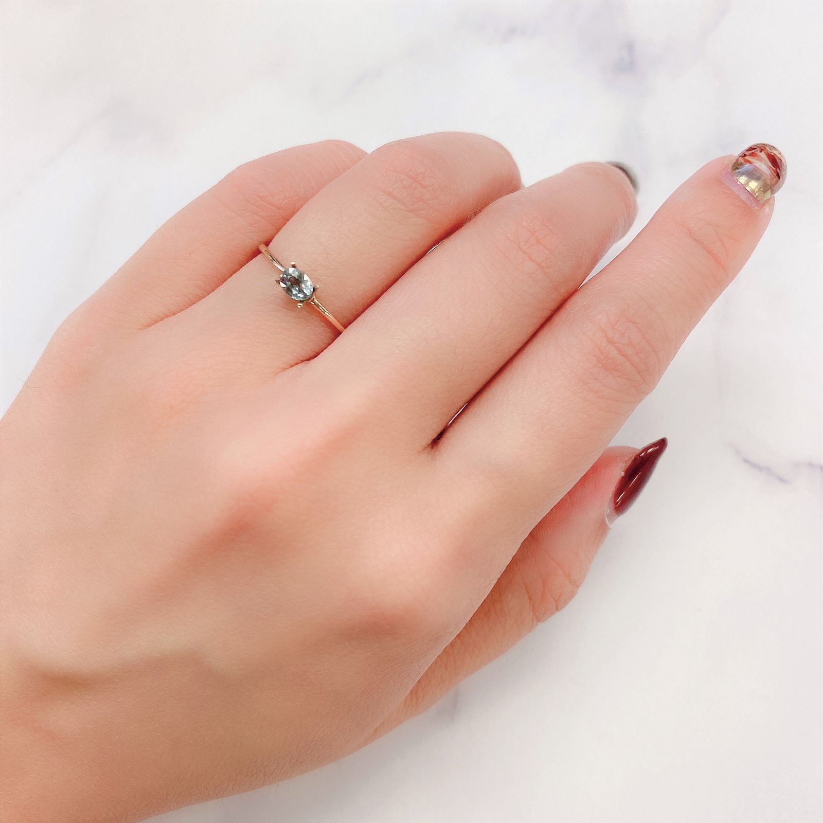 アレキサンドライト(宝石名アレキサンドライト) マダガスカル産 0.277ct ソ付(彩珠)[20117006]4.3×3.3mm前後