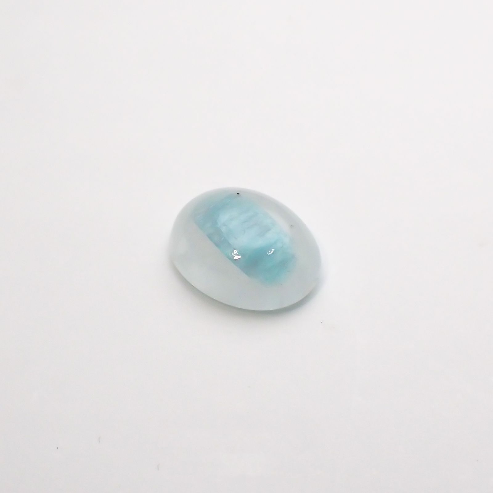 パライバトルマリンインクォーツ(宝石名トルマリンインクォーツ/別名パライバ・トルマリンインクォーツ) ブラジル産 1.26ct 識別済[210712002]8×6.2mm前後
