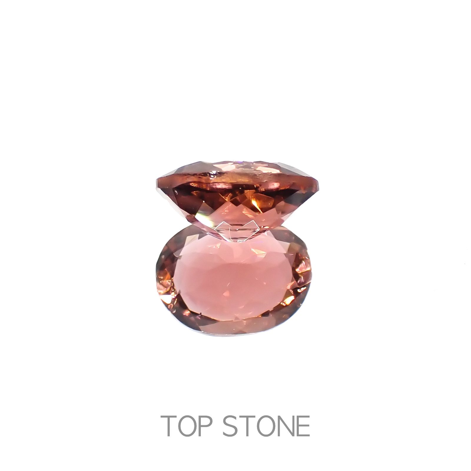 オレンジトルマリン(宝石名トルマリン)コンゴ民主共和国産 1.56ct 識別済[230320851]8.5x6.6mm前後