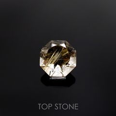 ◇オクタゴンカット◇ルチルクォーツSA ブラジル産 ルース 0.94ct[210511019]6.1×6mm前後