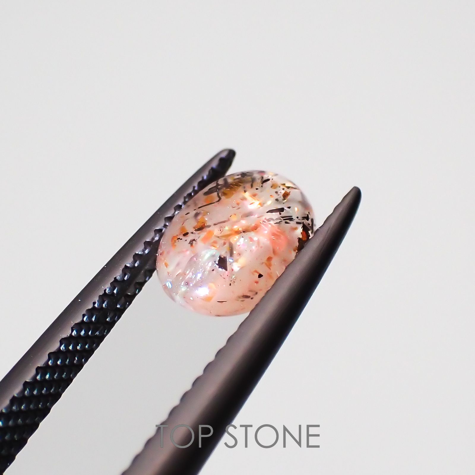 レインボーラティスサンストーン オーストラリア産 1.45ct[230120331]8.3x6.4mm前後