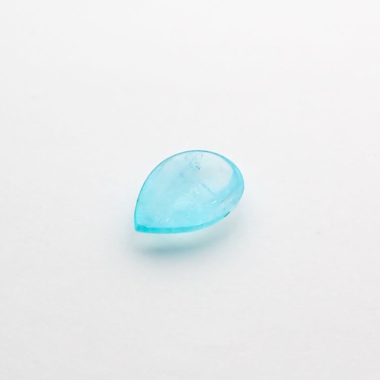 パライバトルマリン(宝石名トルマリン/別名パライバ・トルマリン) ブラジル・キントス鉱山産 0.316ct ソ付(宝貴協)[210711754]6.1×4.5mm前後