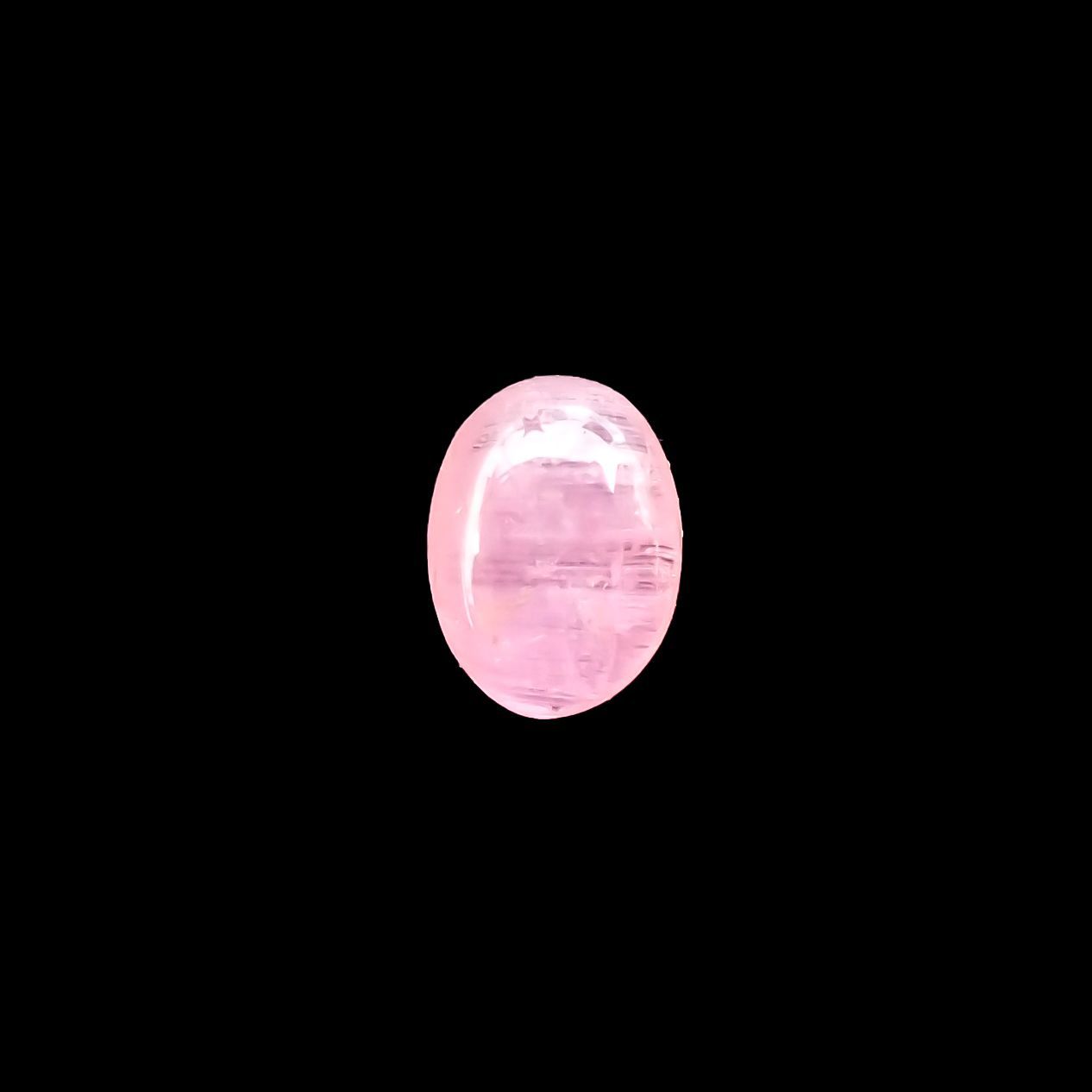 ペツォッタイトキャッツアイ(ラズベリル)(宝石名ペツォッタイト・キャッツアイ) マダガスカル産 0.369ct ソ付(彩珠)[210711980]4.7×3.5mm前後