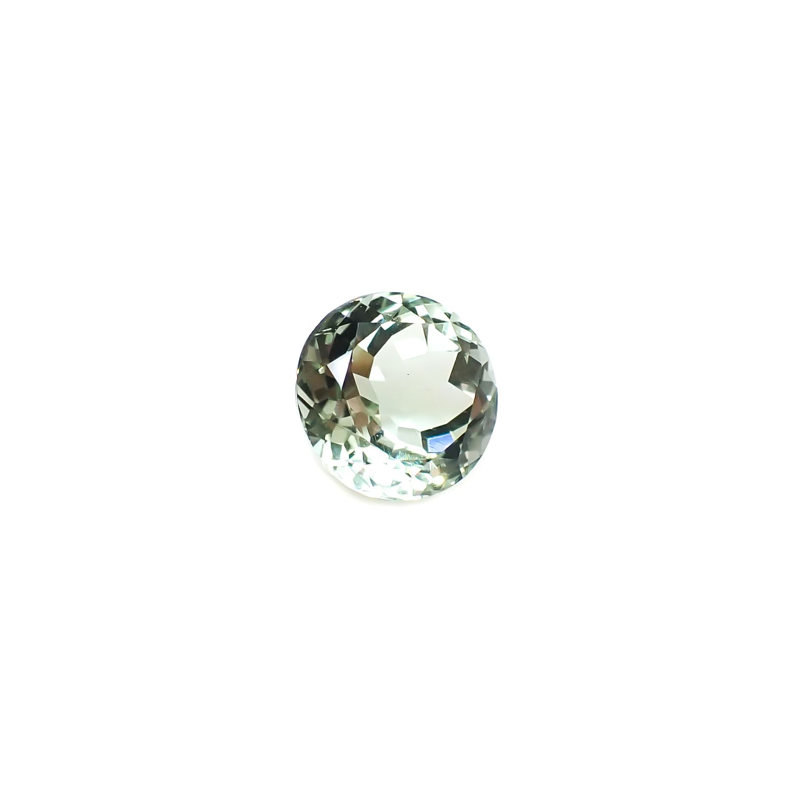 プラシオライト(グリーンアメジスト) ブラジル産 9.83ct [241229566]13.8x13.8mm前後