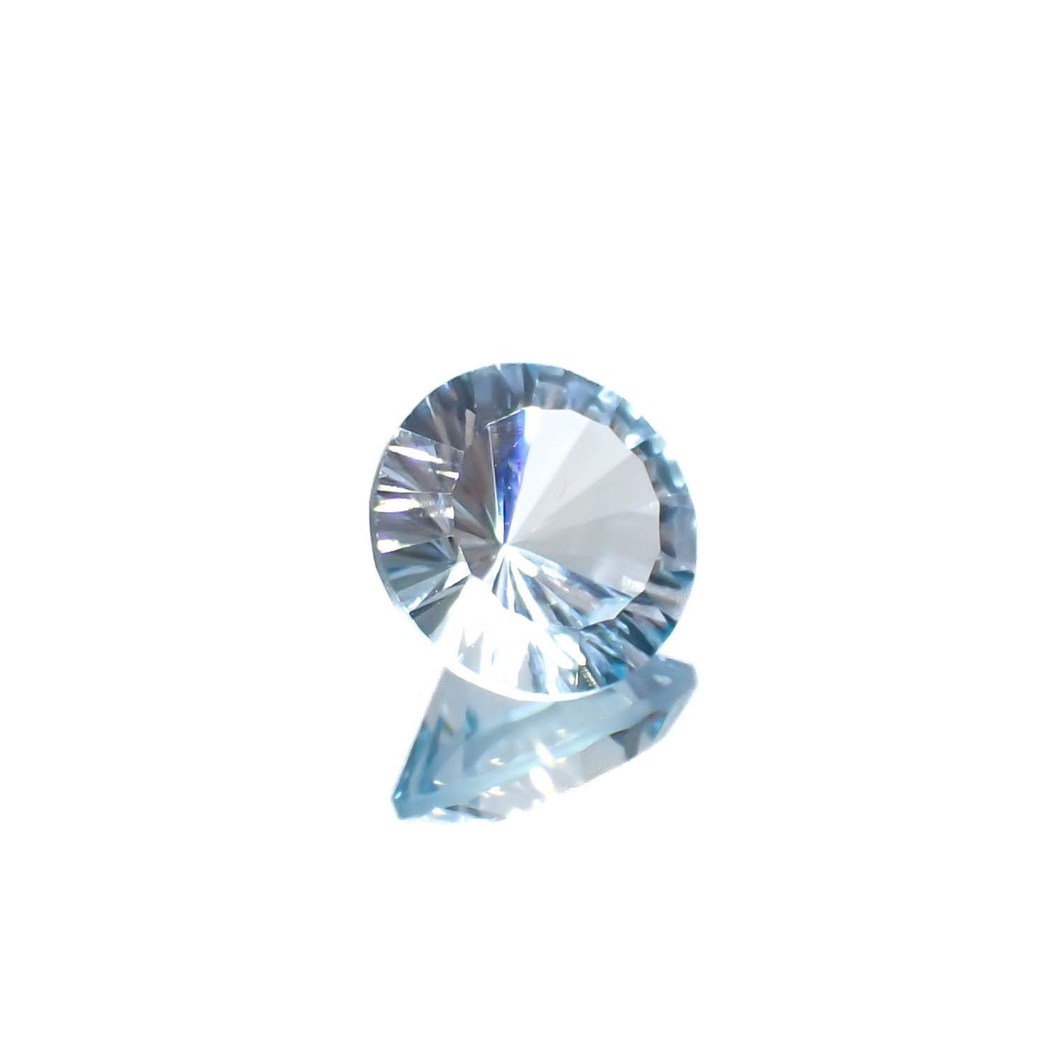 ブルートパーズ ブラジル産 3.88ct[221219314]9.9x9.9mm前後