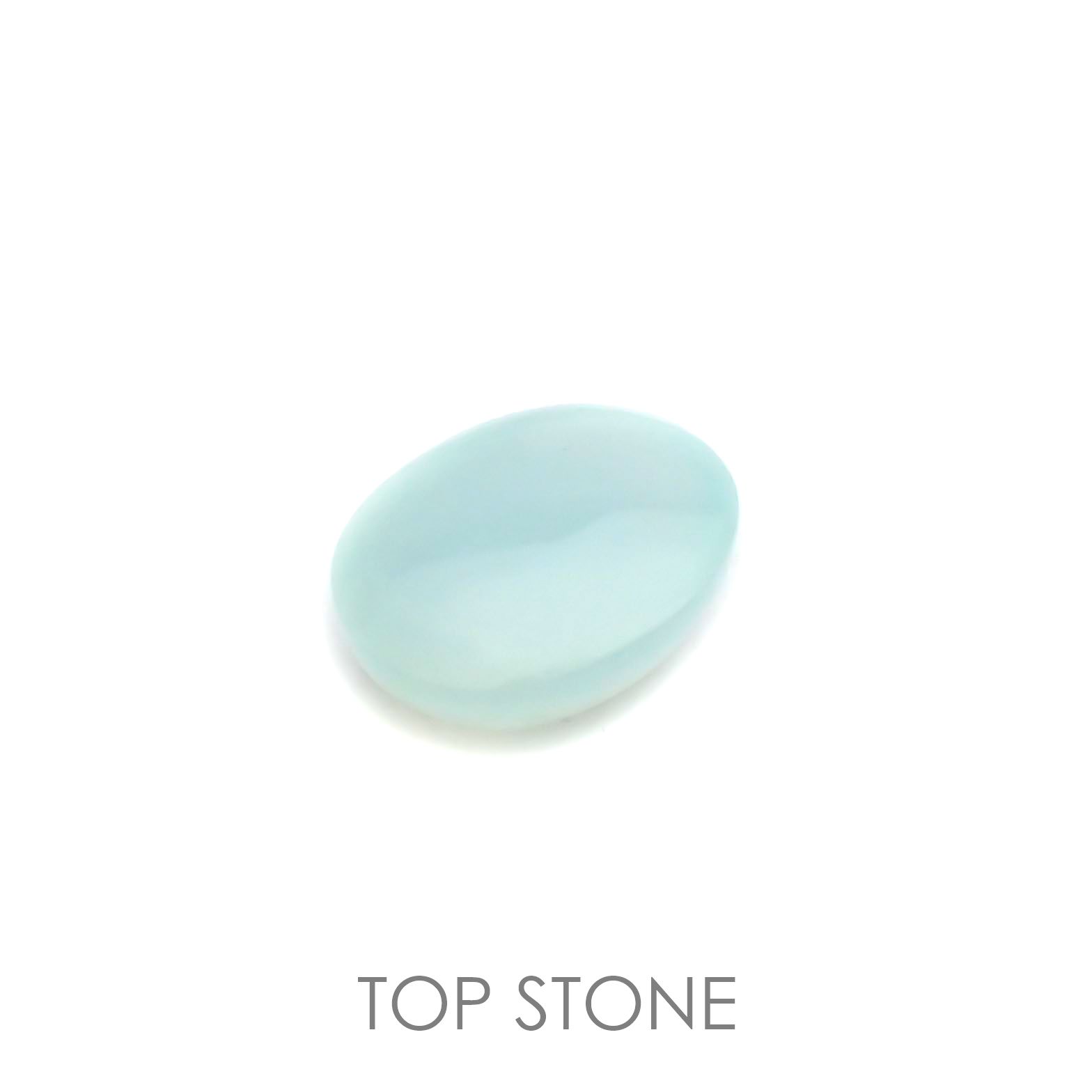 ブルーオパール(宝石名コモンオパール) ペルー産 1.44ct 識別済[21039191]8.9×7.1mm前後