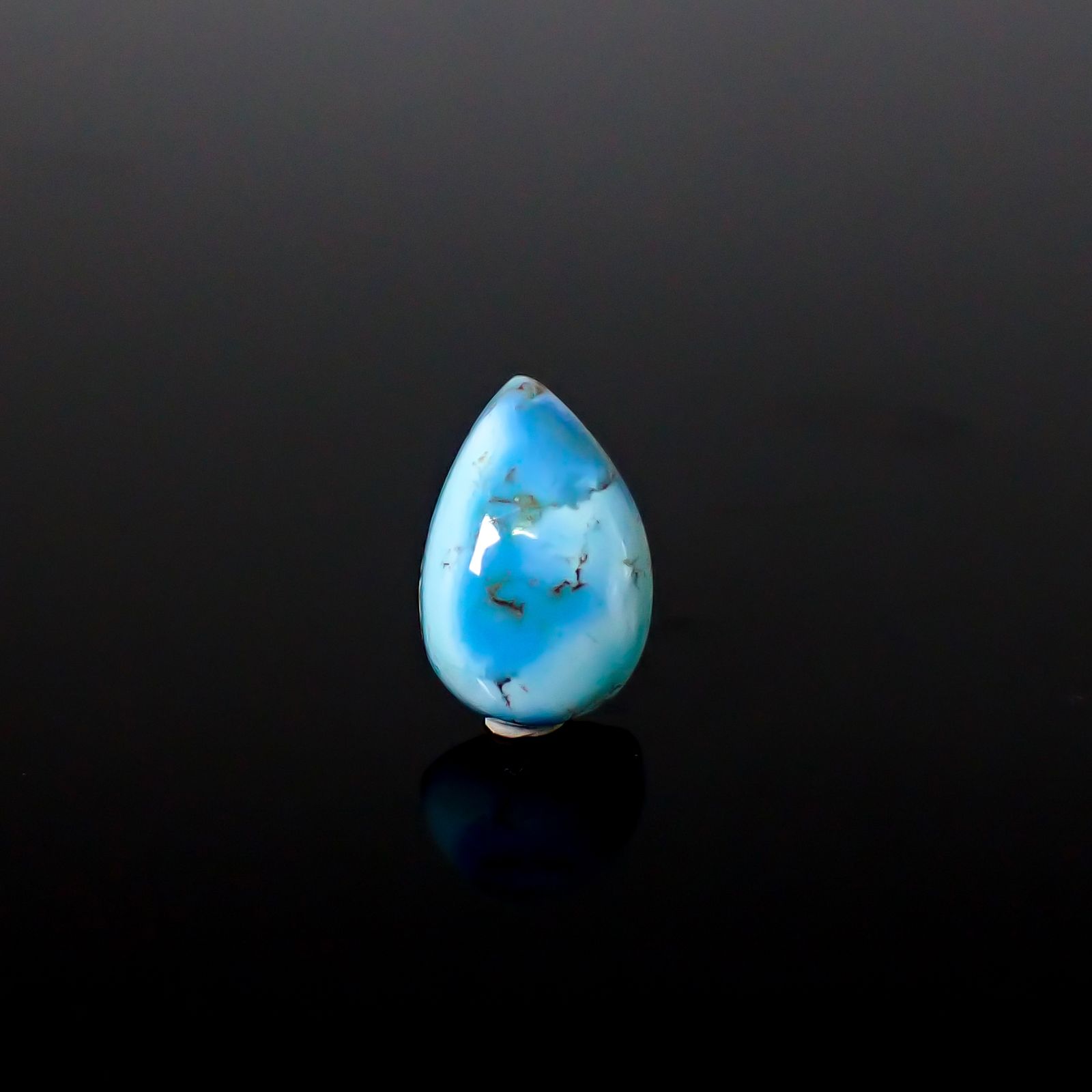 ターコイズ カザフスタン・ゴールデンヒル鉱山産 2.46ct / 11.9x7.9mm前後 [260632397]