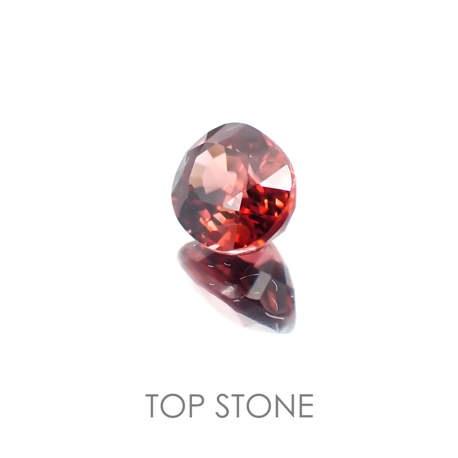 ピンクジルコン スリランカ,カンボジア産 ルース 1.99ct[20118075]7.4×6mm前後