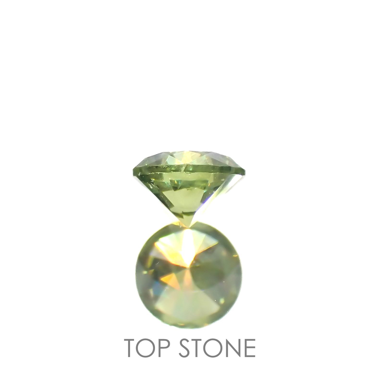 デマントイドガーネット(宝石名デマントイド・ガーネット)ロシア産 0.26ct 識別済[220616521]3.8x3.8mm前後