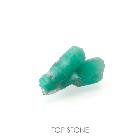 エメラルド(宝石名エメラルド) コロンビア産 原石・結晶 4.51ct 識別済[211013646]14.9×10.4mm前後