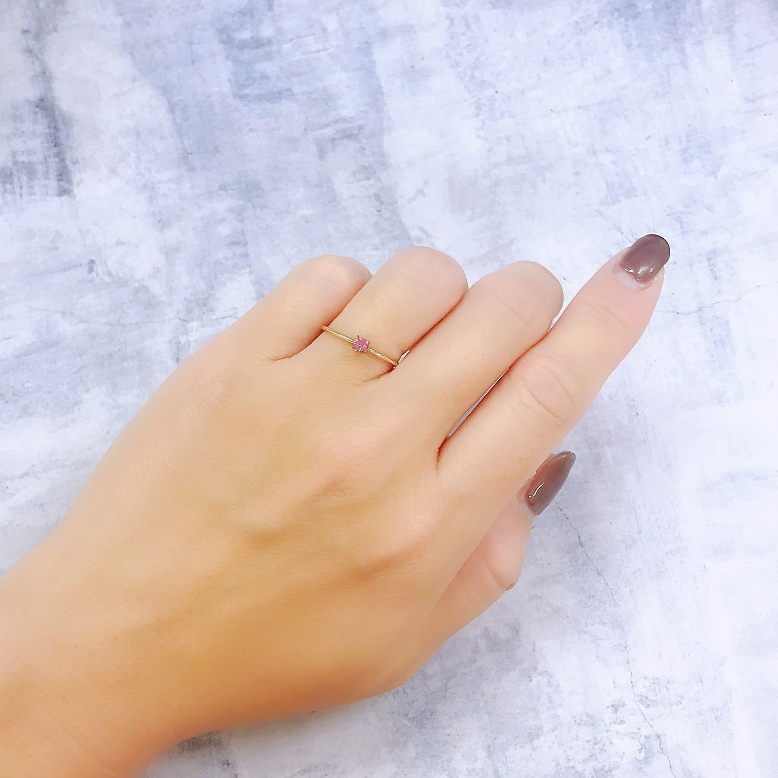 ホットピンクスピネル タンザニア産 0.12ct[221018296]2.9x2.9mm前後
